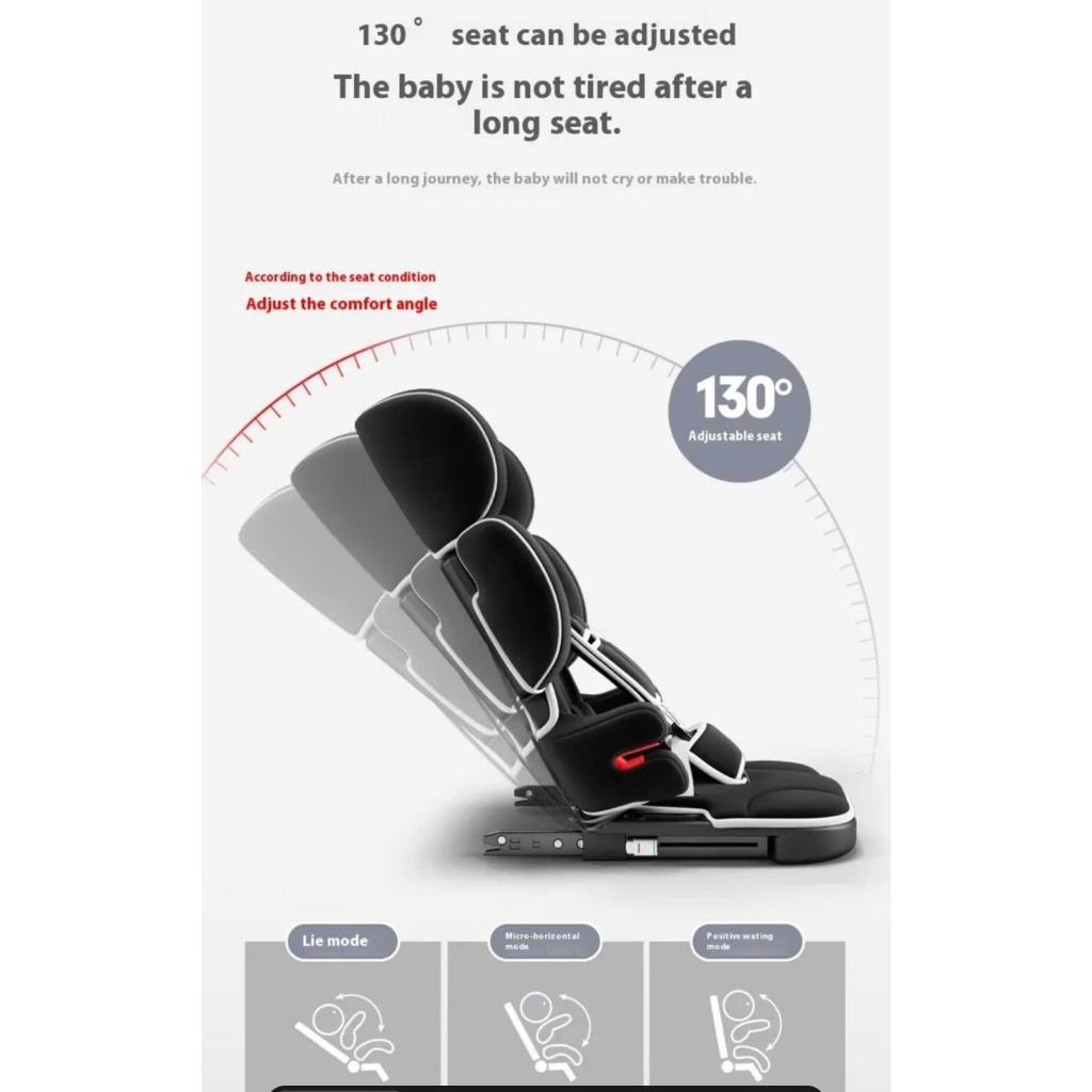 Ghế ngồi ô tô trẻ em chuẩn lắp đặt  bé từ 9 tháng đến 12 tuổi, tiện lợi cùng bé đồng hành trên mọi nẻo đường