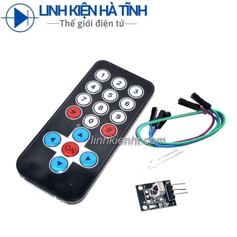 Remote hồng ngoại + mạch điều khiển hồng ngoại, mạch thu hồng ngoại+ remote