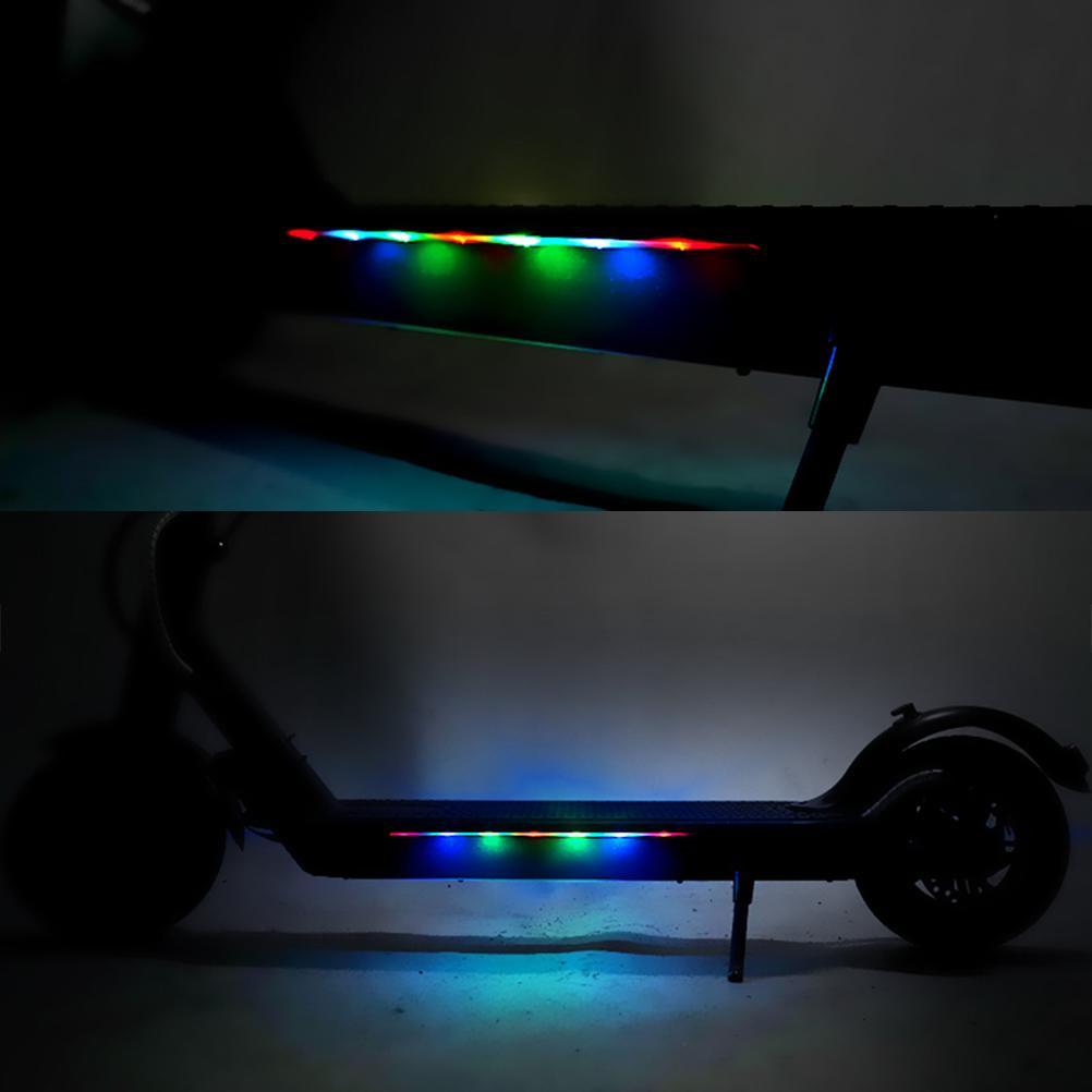 Compatible for Xiaom 9 Electric Scooter LED Light Bar Colorful Waterproof Light Bars Decorative Chassis Light with ELEN