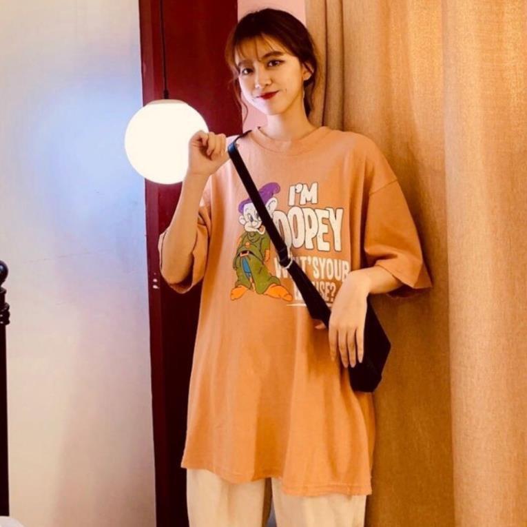 Áo thun nữ form rộng tay lỡ, phông dáng rộng unisex, ulzzang, có áo size nhỏ, vải cotton