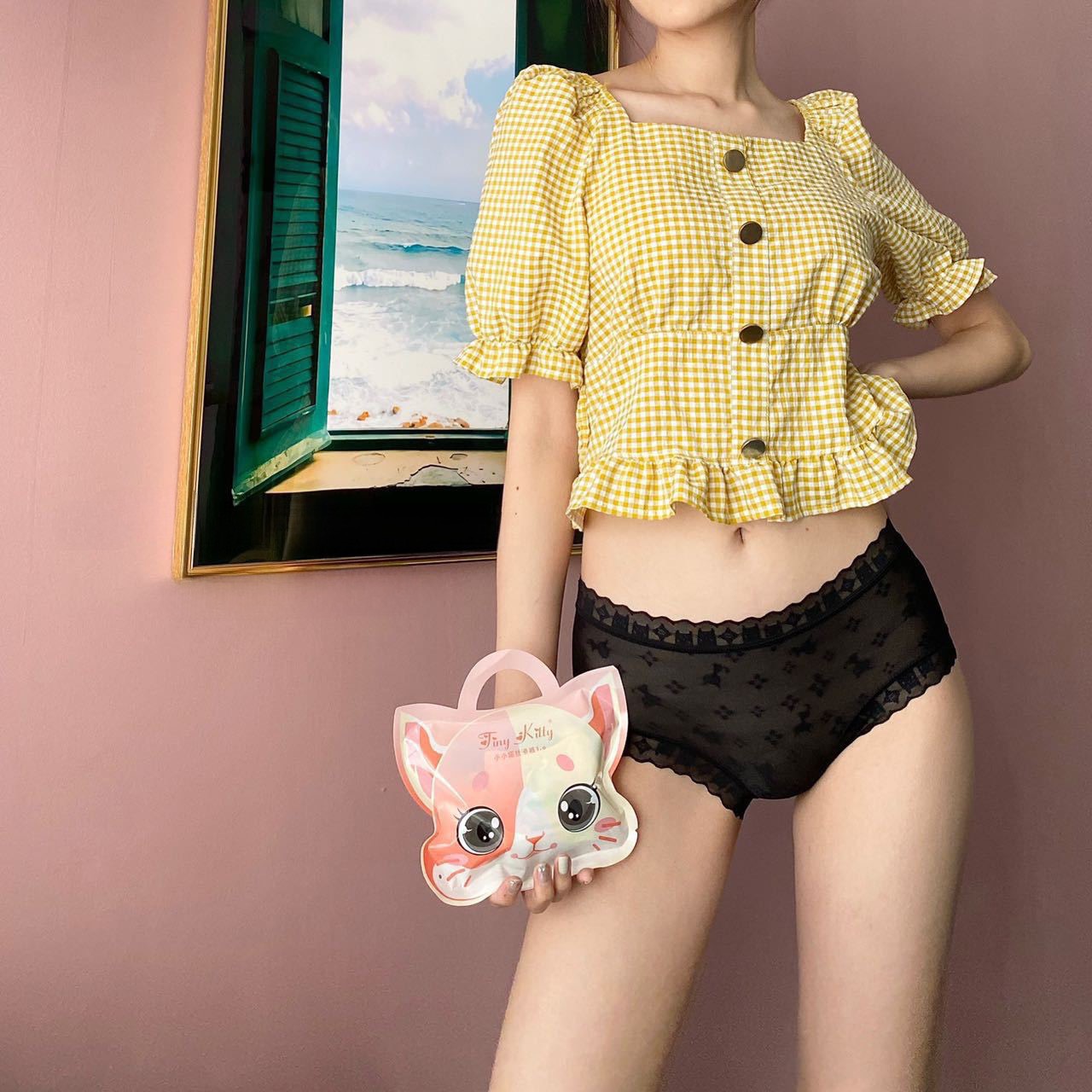 Set Quần Lót Mèo Nhỏ Đáng Yêu - B.Lingerie