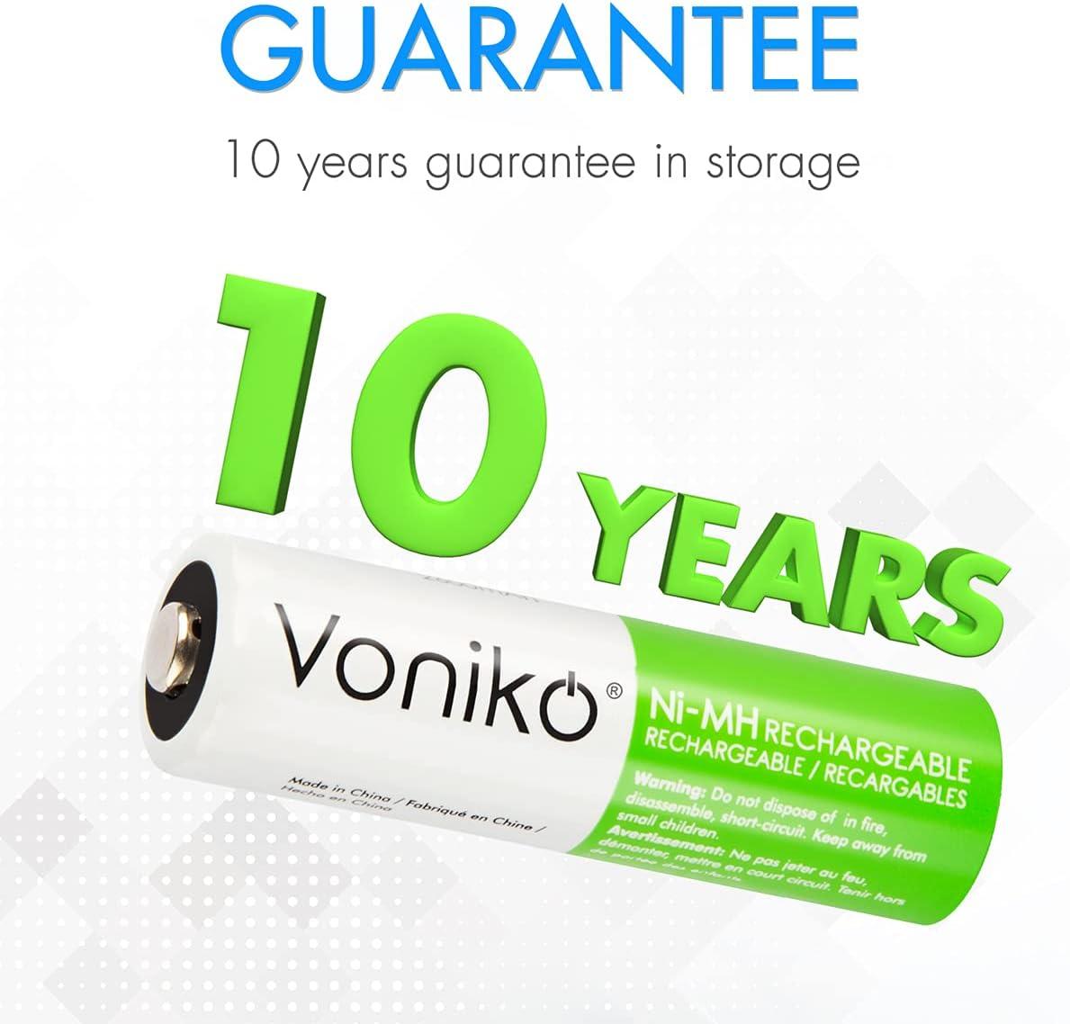 Vỉ 2 Pin Sạc AA 2500mAH - Voniko