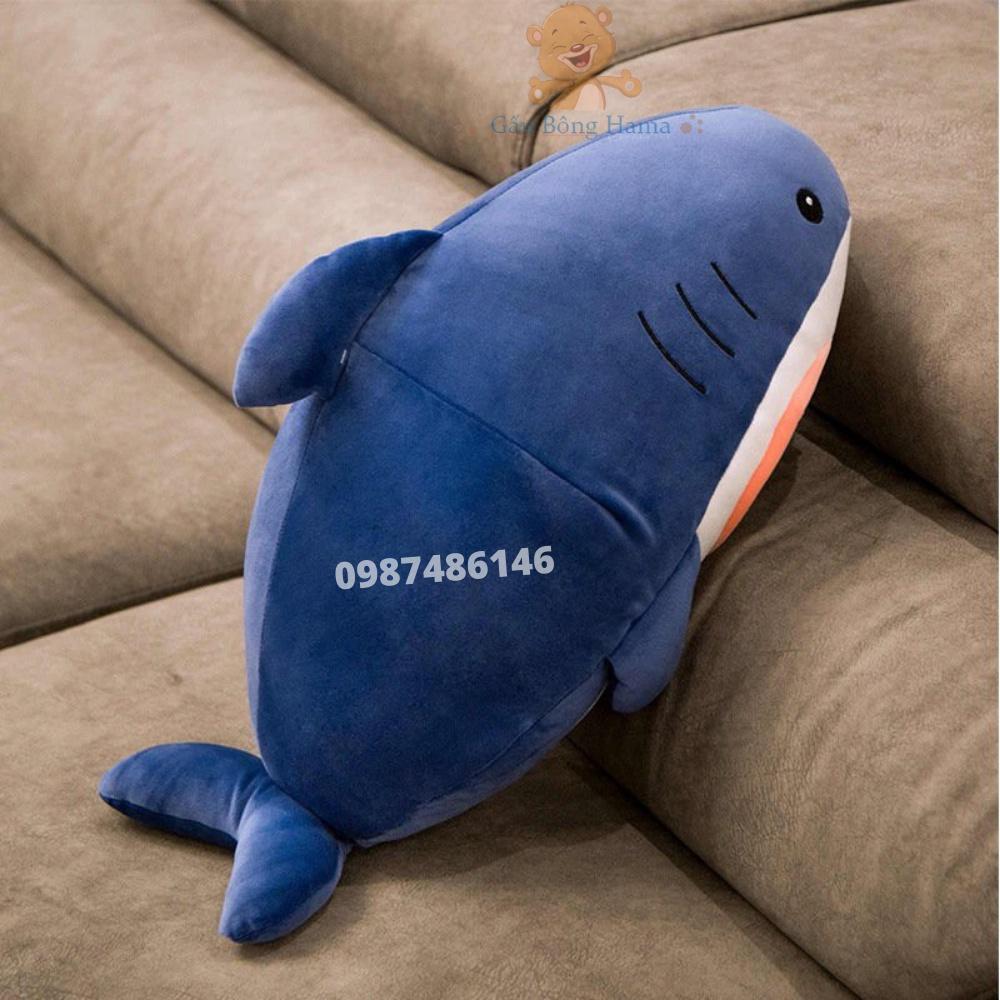 Gấu bông cá mập mặt mèo – Size từ 45 đến 110 cm  – Quà tặng thú nhồi bông baby shark siêu dễ thương – Gối ôm cho bé ngủ ngon