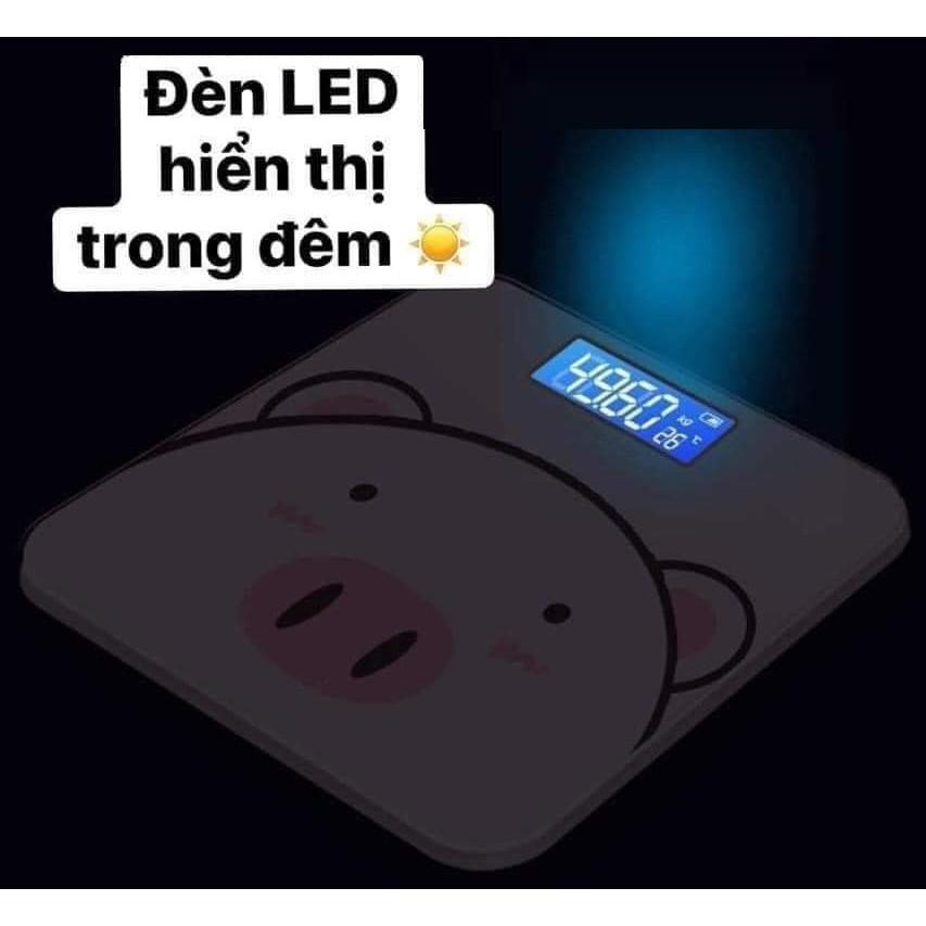 Cân điện tử lợn hồng đáng yêu