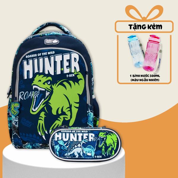 Combo Ba Lô Easy Go + Bóp Viết Chiến Binh Khủng Long Clever Hippo - Trung Học (Tặng Kèm Bình Nước 500ml)