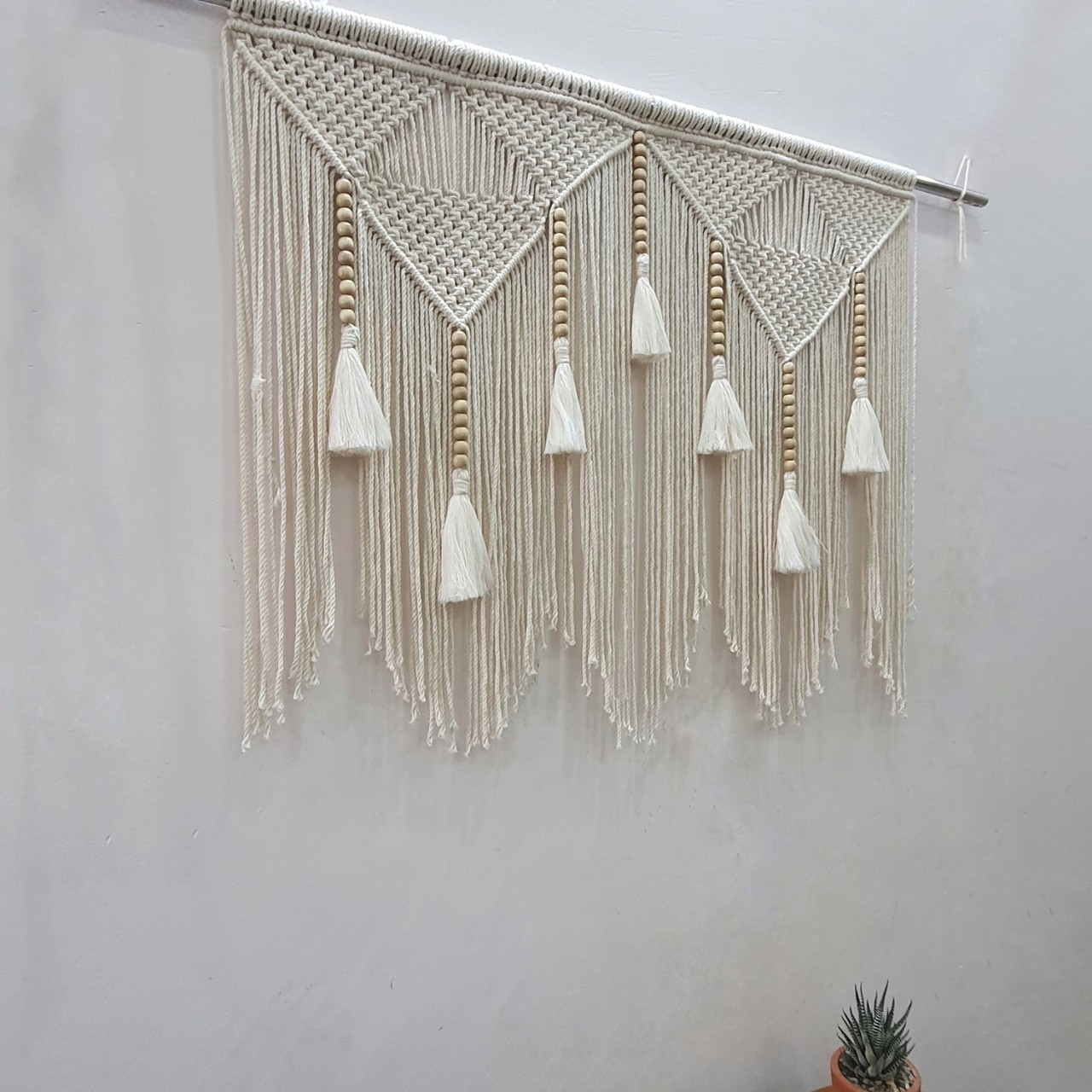 Rèm cửa đi, Rèm cửa phòng ngủ, Màn cửa sổ macrame phong cách decor vintage