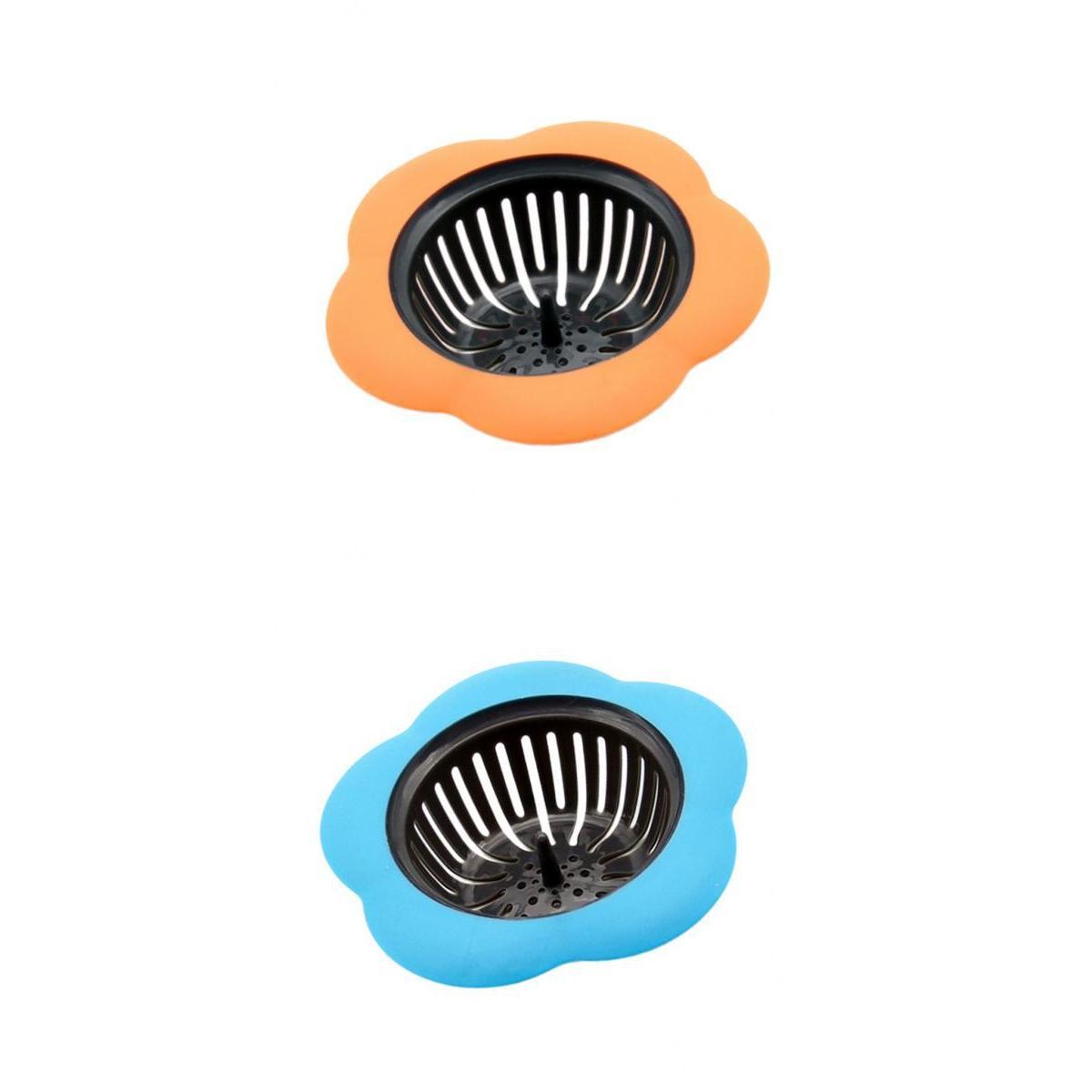 2Pcs Kitchen Drain Shower Tub Strainer Cover Sink Trap Basin Stopper
