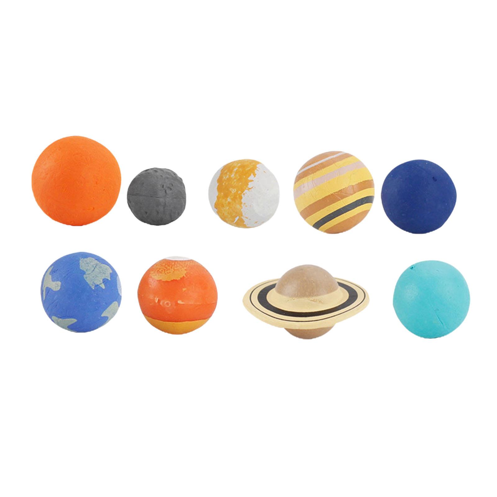 9Pcs Portable Colorful Early Education Soft Planet Ball for Kids