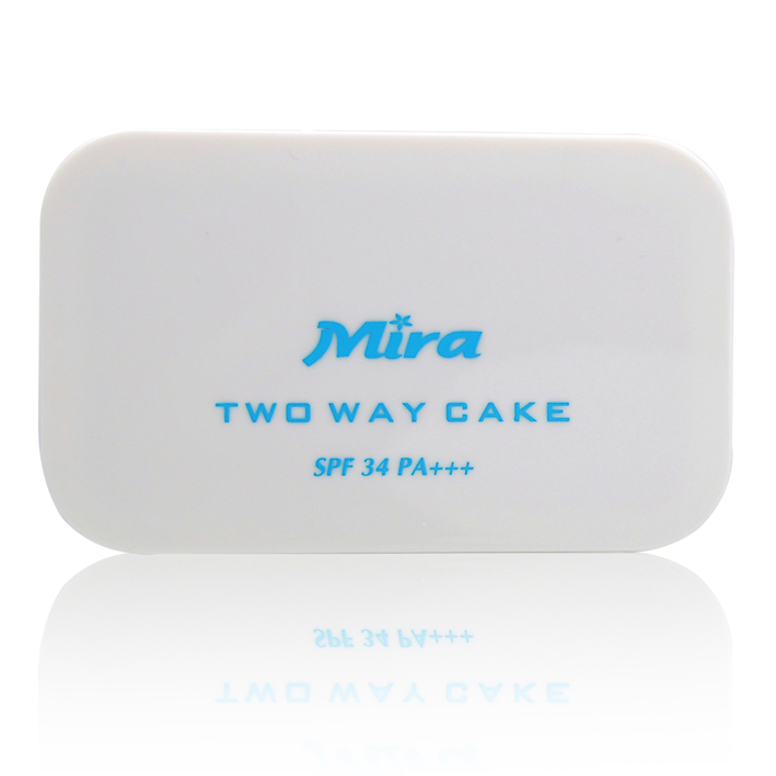 Phấn nén trang điểm siêu mịn Mira Two Way Cake Hàn Quốc 12g No.23 Natural Beige tặng kèm móc khoá