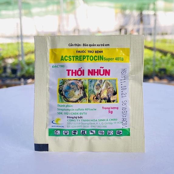 Thuốc trừ bệnh Acstreptocin Super 40TP - Đặc trị thối nhũn, vàng lá - Viên 5g