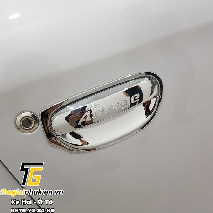 Bộ ốp tay nắm, hõm cửa xe Mitsubishi Attrage mạ Crom
