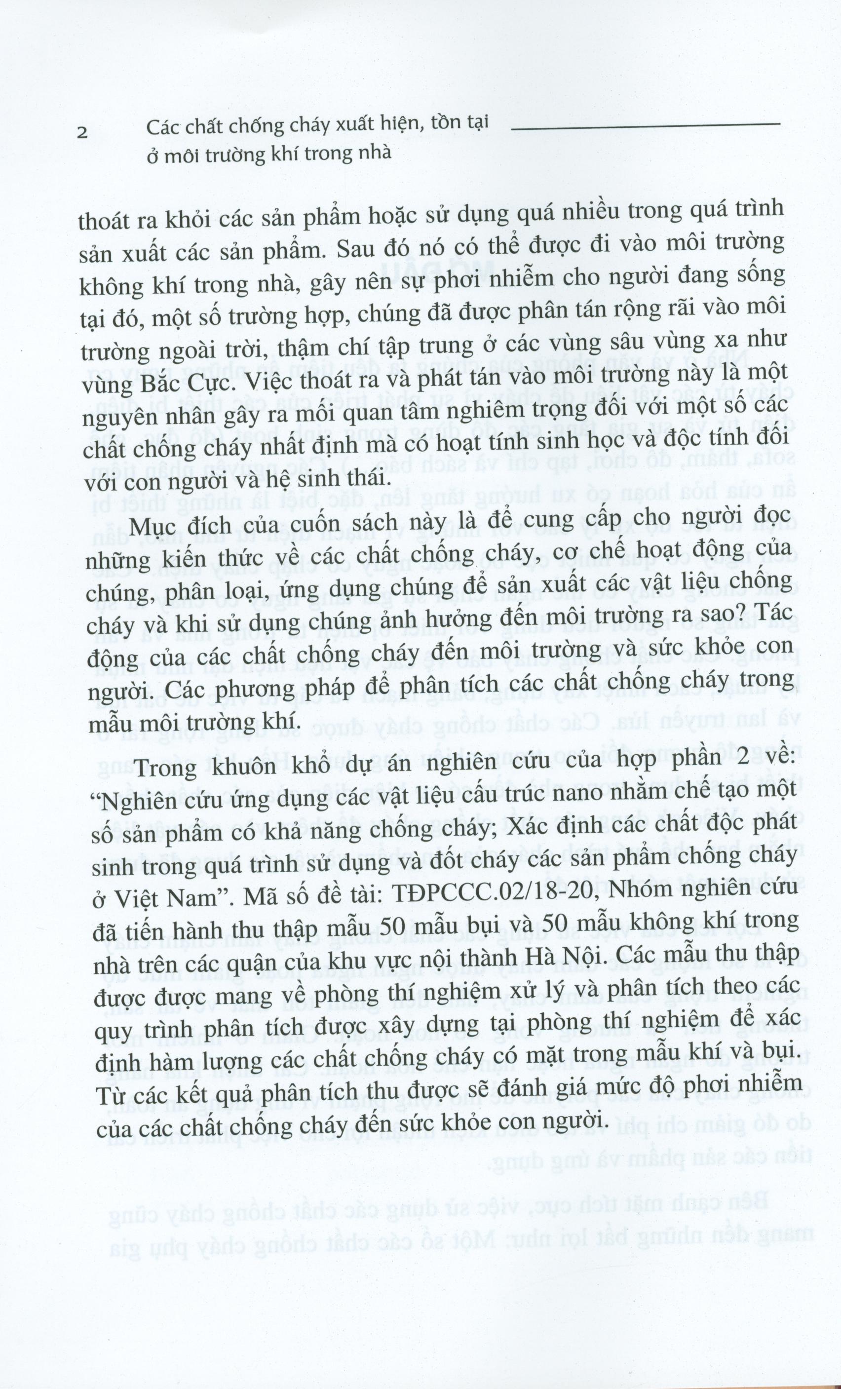 Các Chất Chống Cháy Xuất Hiện, Tồn Tại Ở Môi Trường Khí Trong Nhà