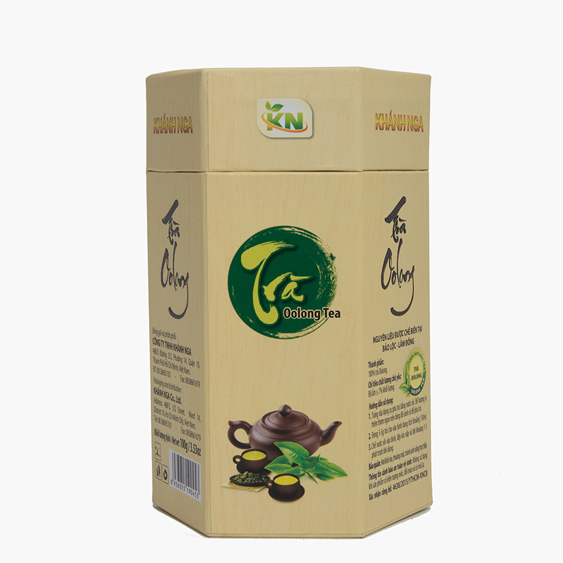 Trà Oolong Hộp Lục Giác Khánh Nga 100g