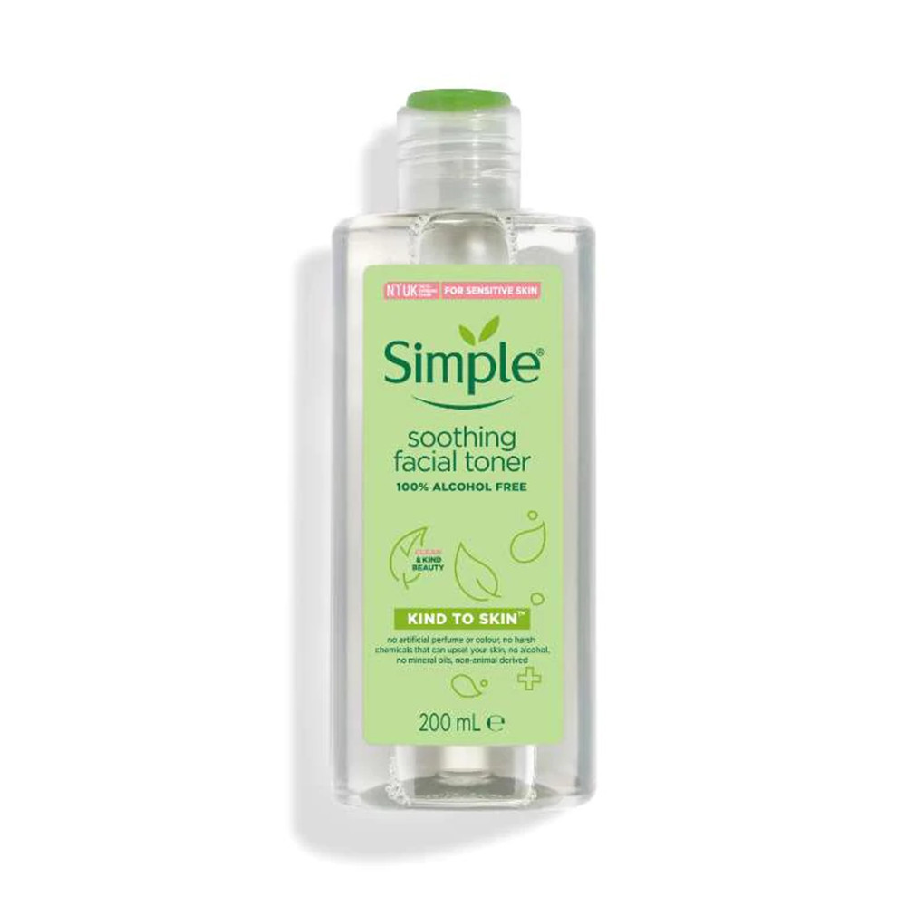 Nước Hoa Hồng Simple Kind To Skin Soothing Facial Toner 200ml - Mẫu Mới