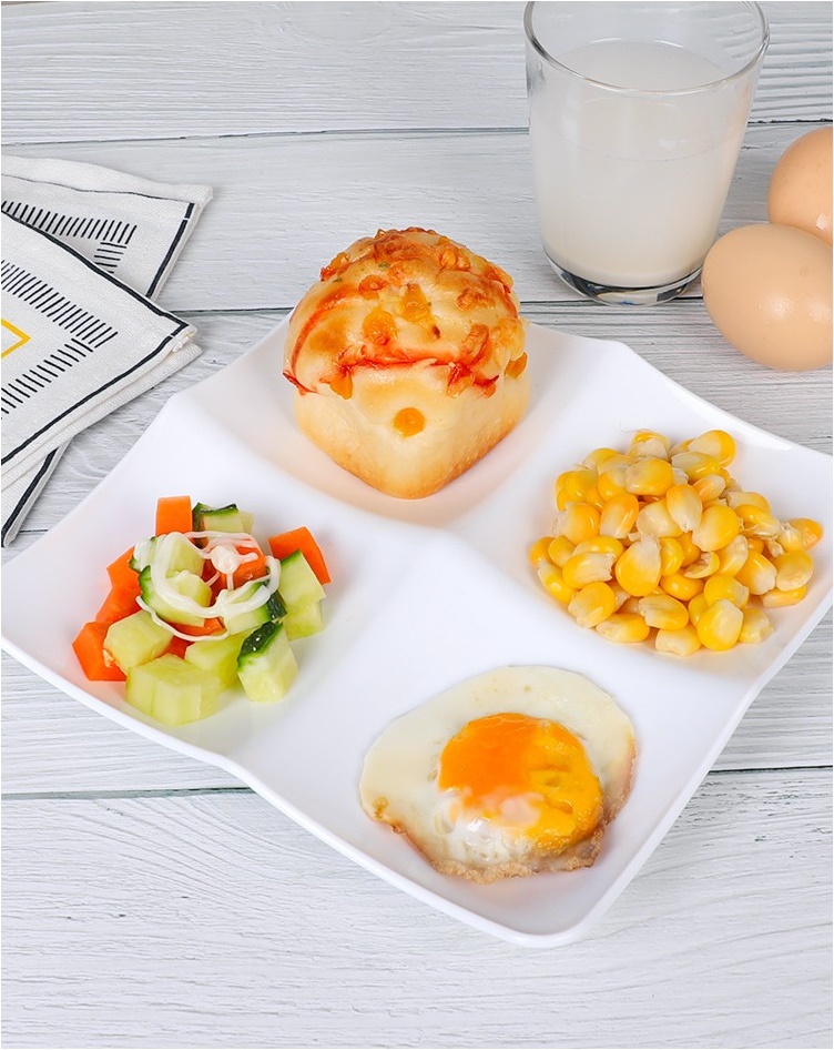 Đĩa đựng nước chấm 2 ngăn - Hàng Nội Địa Nhật Bản