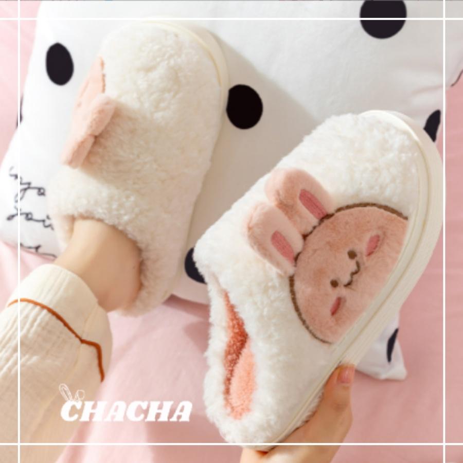 Dép đi trong nhà Chacha Sweet Dép bông hình Thỏ Sky Rabbit Cute siêu êm siêu dễ thương