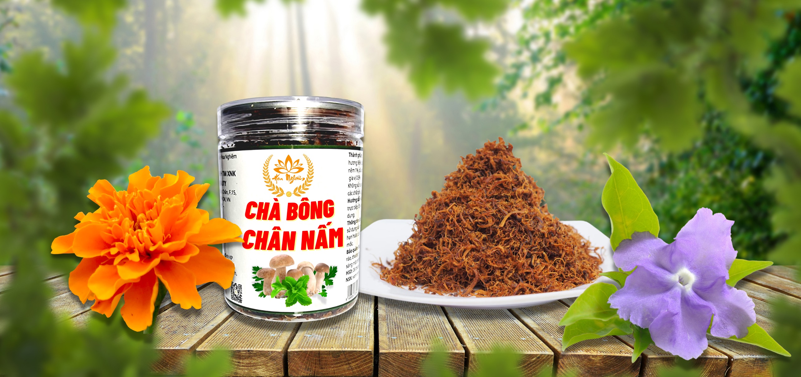 Chà Bông Chân Nấm Chay Hoa Nghiêm