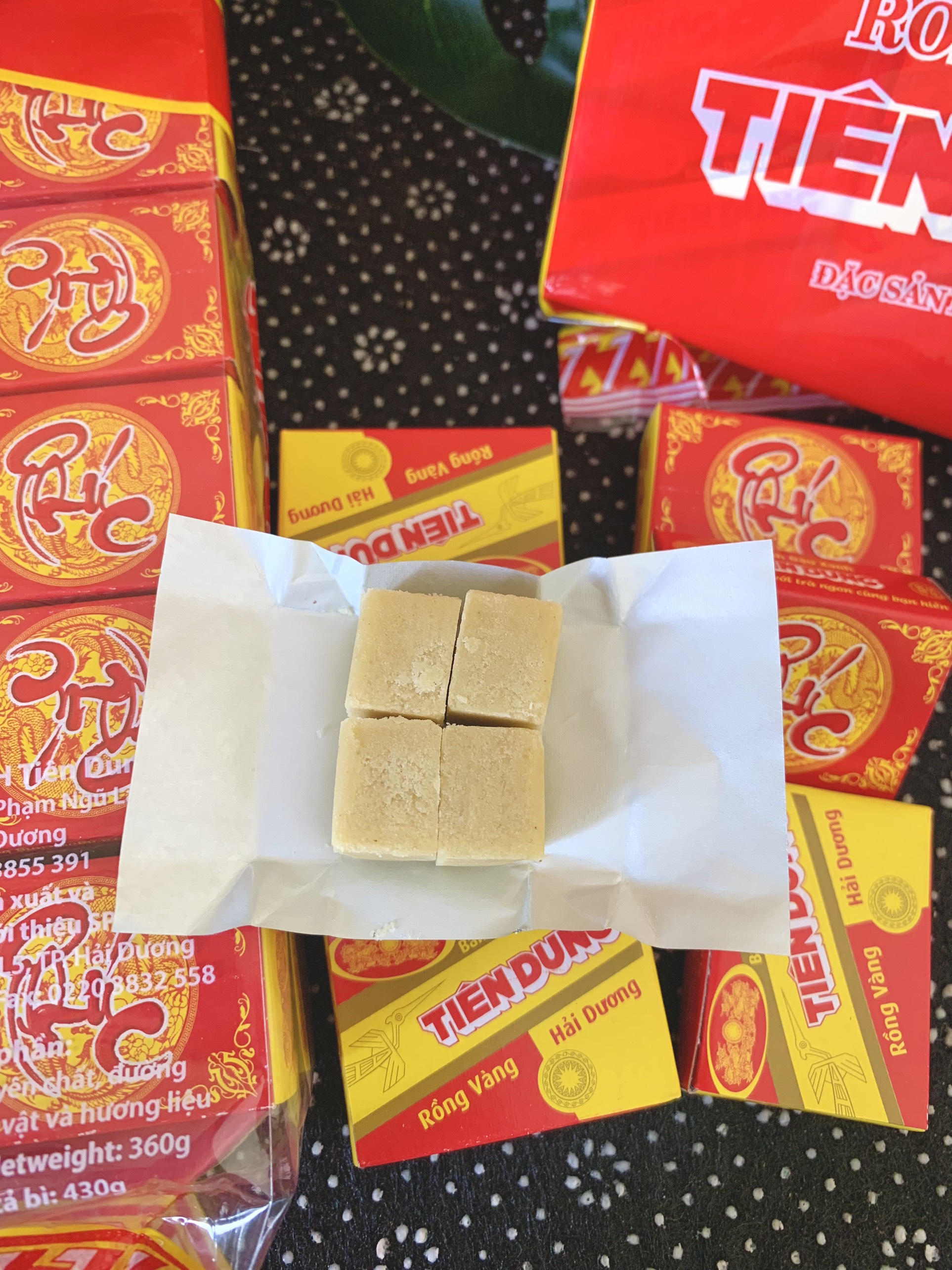 Bánh Đậu Xanh Rồng Vàng Tiên Dung 430g