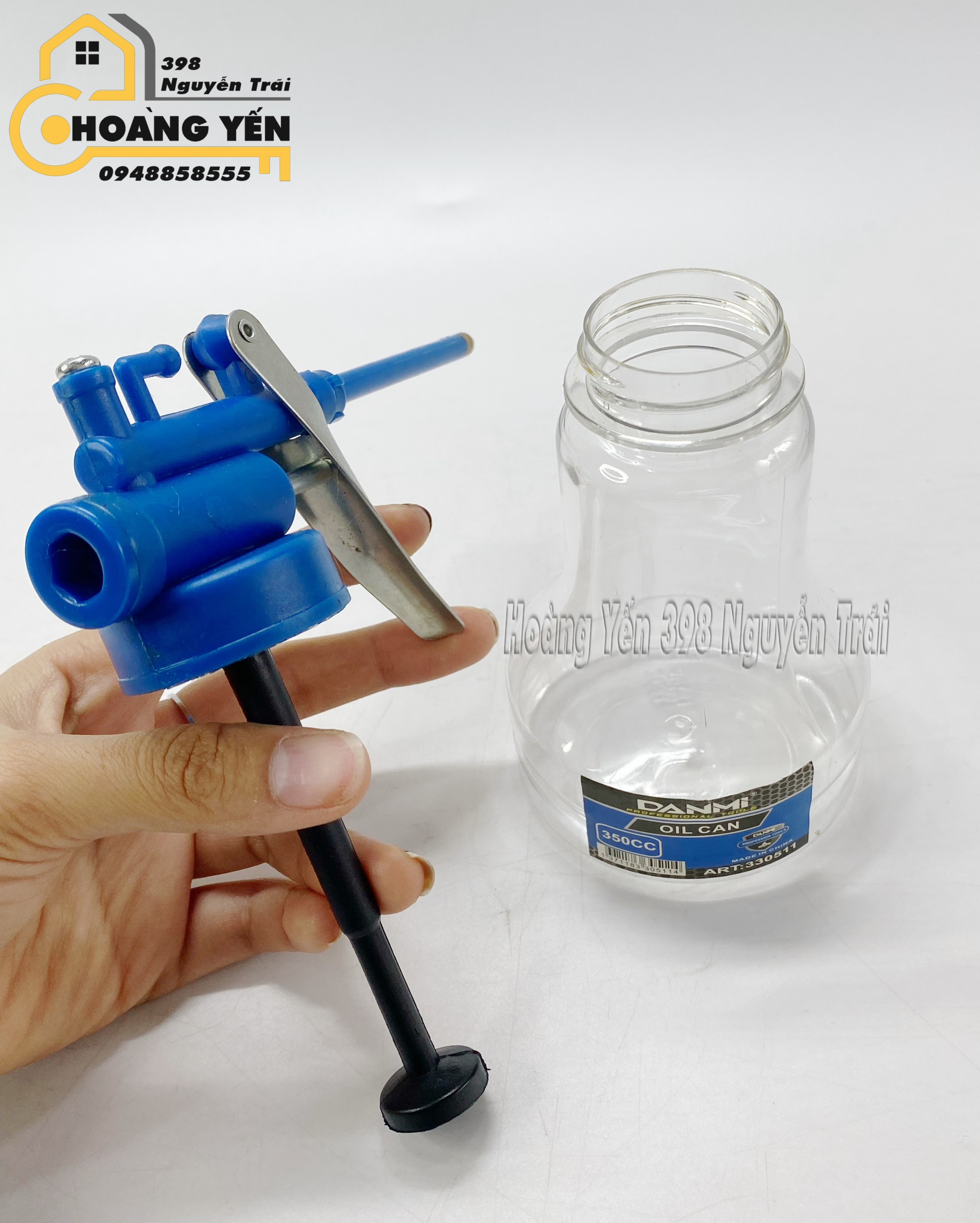 Bình xịt dầu bằng nhựa trong suốt DANMI 350cc D330511 Bình xịt dầu trong suốt bình xịt nhớt trong suốt