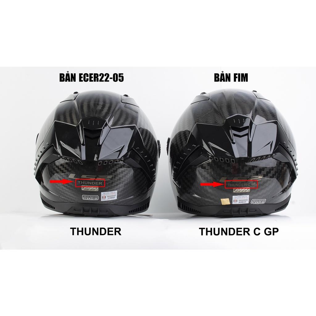 MŨ BẢO HIỂM FULLFACE LS2 FF805 THUNDER GP RACING CARBON (CHUẨN ĐUA FIM) - GARA20