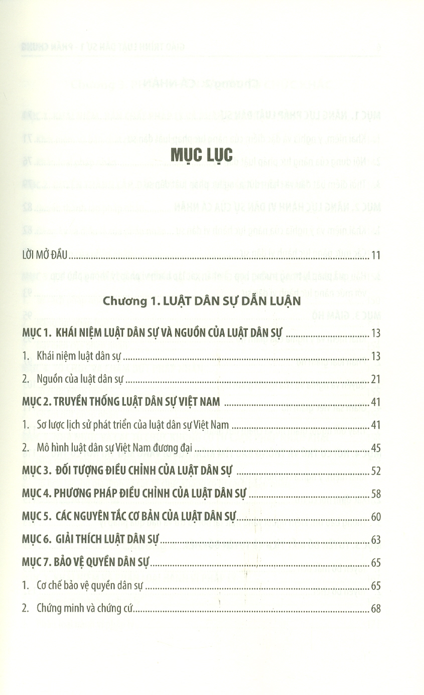 Giáo Trình Luật Dân Sự 1 (Phần Chung) - NXB Đại Học Quốc Gia Hà Nội - Nhiều tác giả - (bìa mềm)