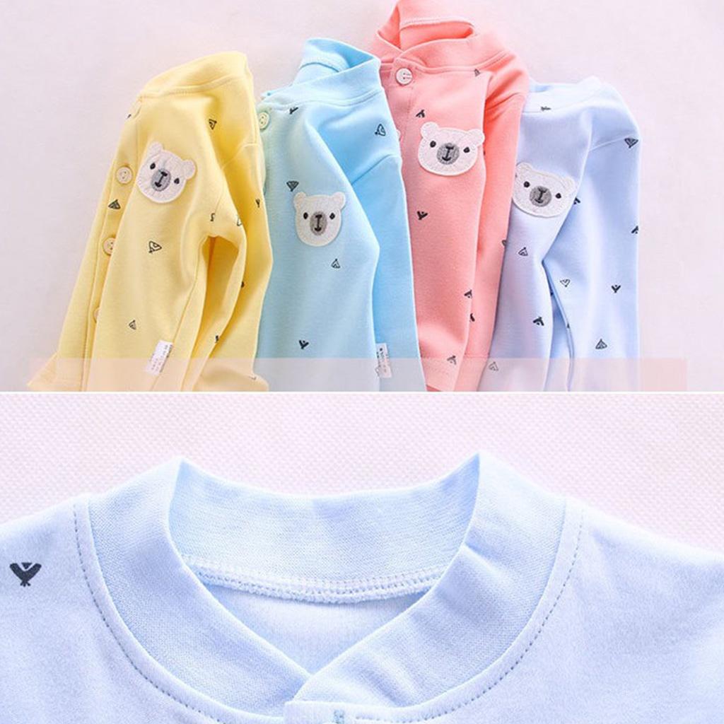 Bộ thu đông dài tay cho bé trai gái sơ sinh vải cotton Cực Đẹp hàng Quảng Châu xuất khẩu cho bé từ 5-14kg - BOTD01