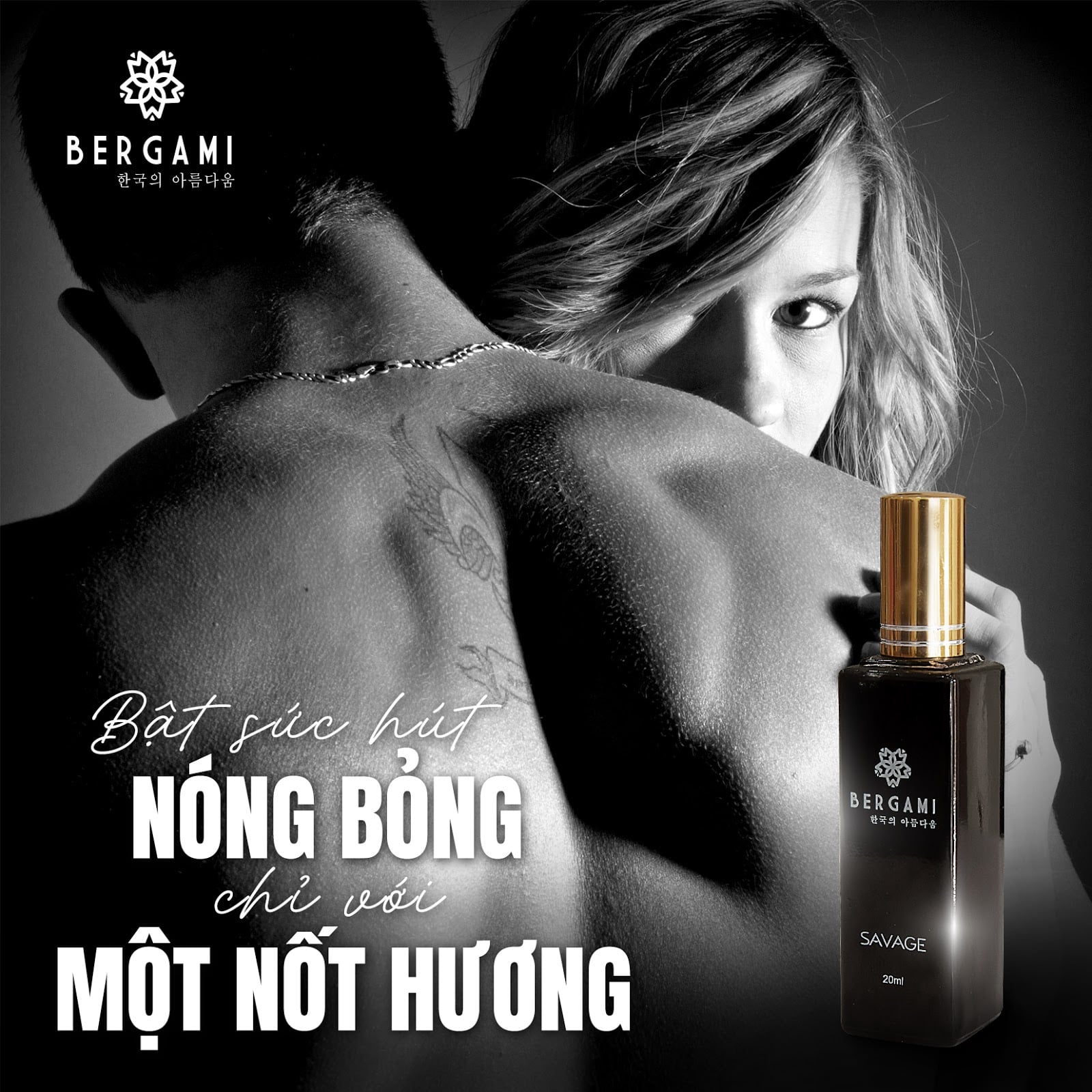 Nước hoa nam Bergami Savage 35ml - Mùi hương tinh tế, lịch lãm - Lưu hương 12h