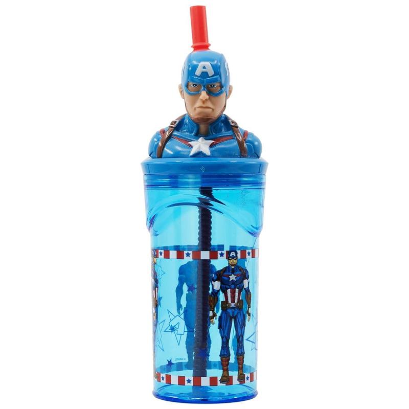 Bình Nước Học Sinh Avengers Captain America 360 ml - Stor 74866