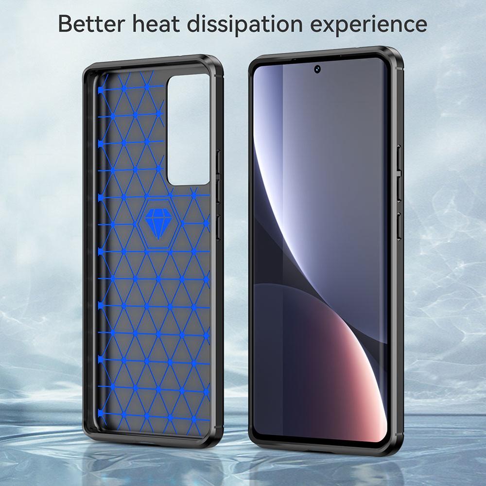 Ốp lưng cho Xiaomi 12 12S Pro silicone mềm Carbone phay xước chống sốc chống vân tay