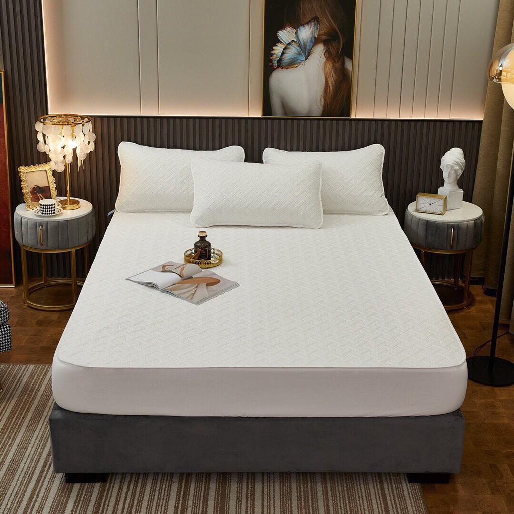 Ga CHỐNG THẤM Bo Chun Trần Cotton Mẫu Mới, Êm Dịu, Thoáng Mát -