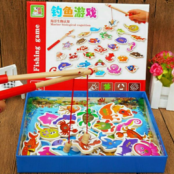 Bộ đồ chơi câu cá nam châm 32 sinh vật biển - Đồ chơi thông minh trẻ em