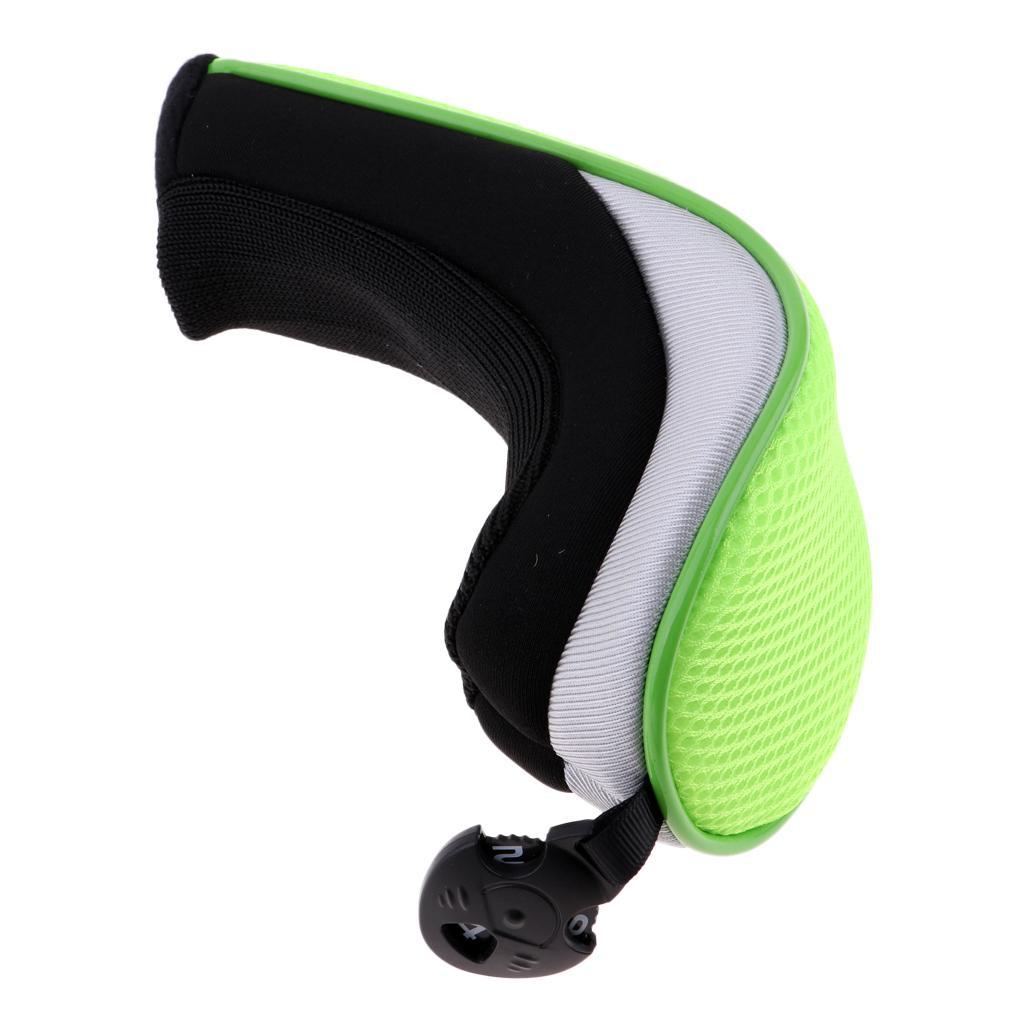 3xGolf Hybrid UT Club  Head Cover Headcover with Number Tag Green
