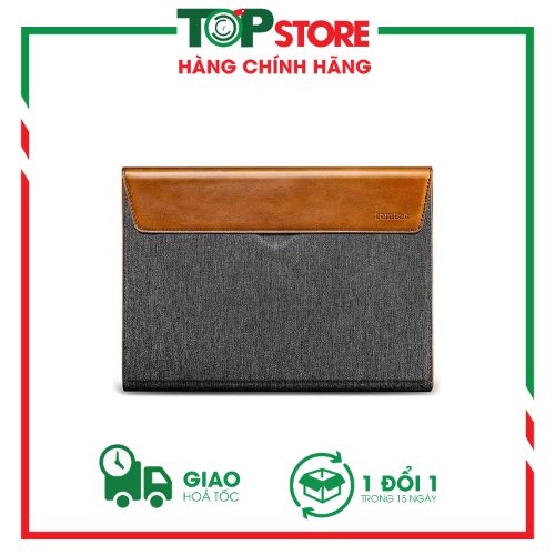 Túi Tomtoc Premium Leather For Macbook Pro 15″ - Gray chính hãng