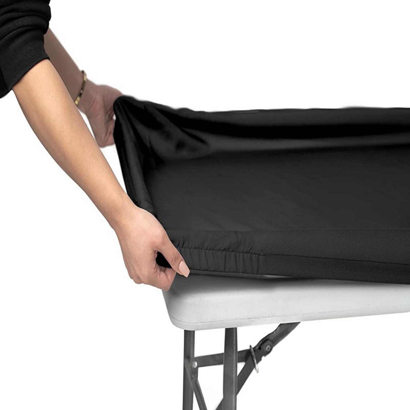 Fitted Tablecloth Rectangle Wipeable for Picnic Patio Home Indoor Outdoor