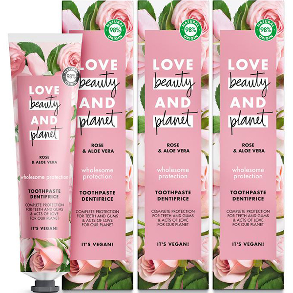 Combo 3 Kem Đánh Răng Love Beauty And Planet Bảo Vệ Toàn Diện 95G x 3