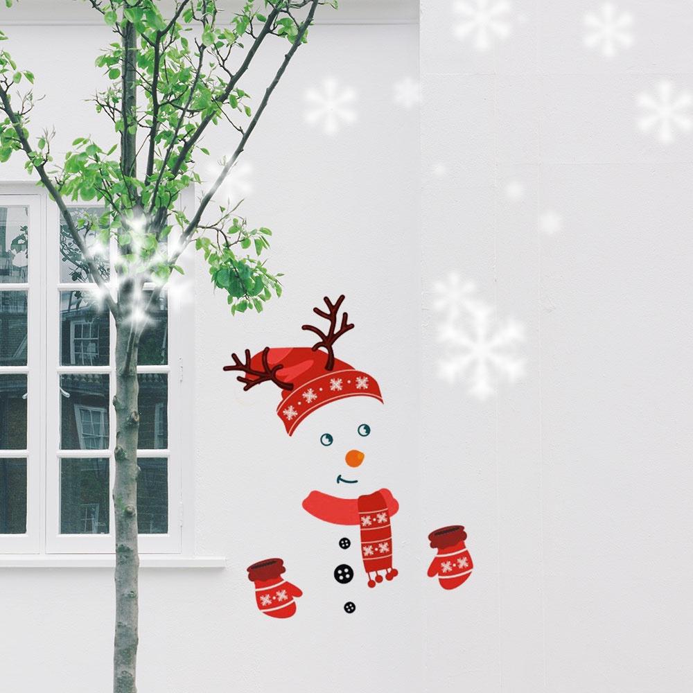 Miếng dán trang trí tủ lạnh hình người tuyết giáng sinh năm mới