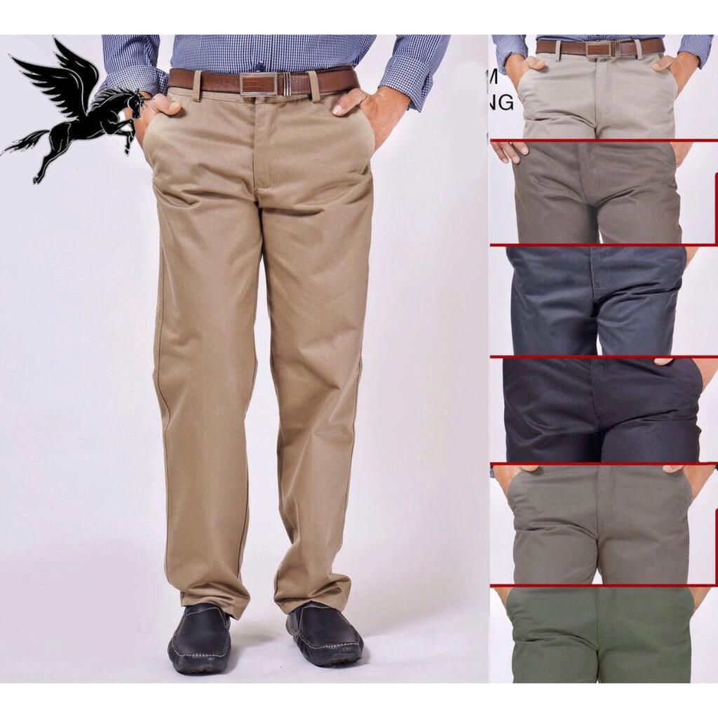 QUẦN ÂU KAKI TRUNG NIÊN Màu Đỏ Xanh Trắng Đen Dài Siêu Hot Dành Cho Nam Nữ ngochoa2710 TiTi-Fashion Mina-Fashion