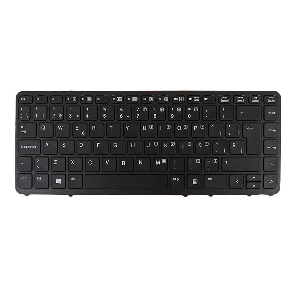 Replacement Laptop Keyboard Spanish for HP Elitebook 840 G2 850 G2 w/ Black