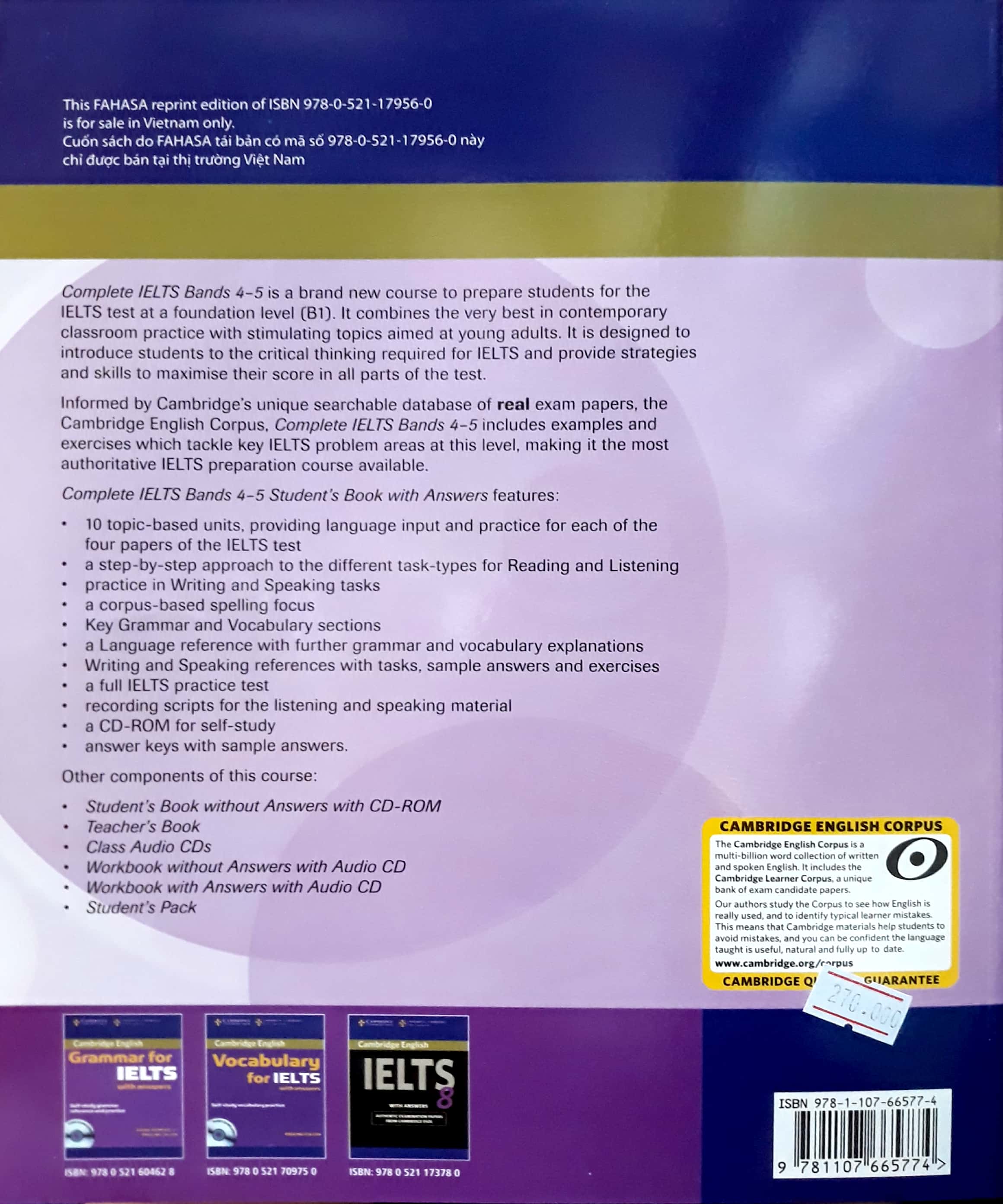 Complete IELTS B1 Student's Book with answer with CD-ROM