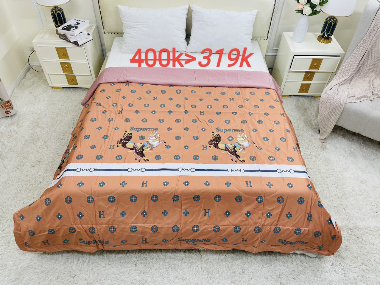 "NGÀY CỦA CHĂN LỤA HÈ" siêu Combo:Giảm 20%,mua dồn 10 cái hoàn tiền mặt 10%,bao Ship.