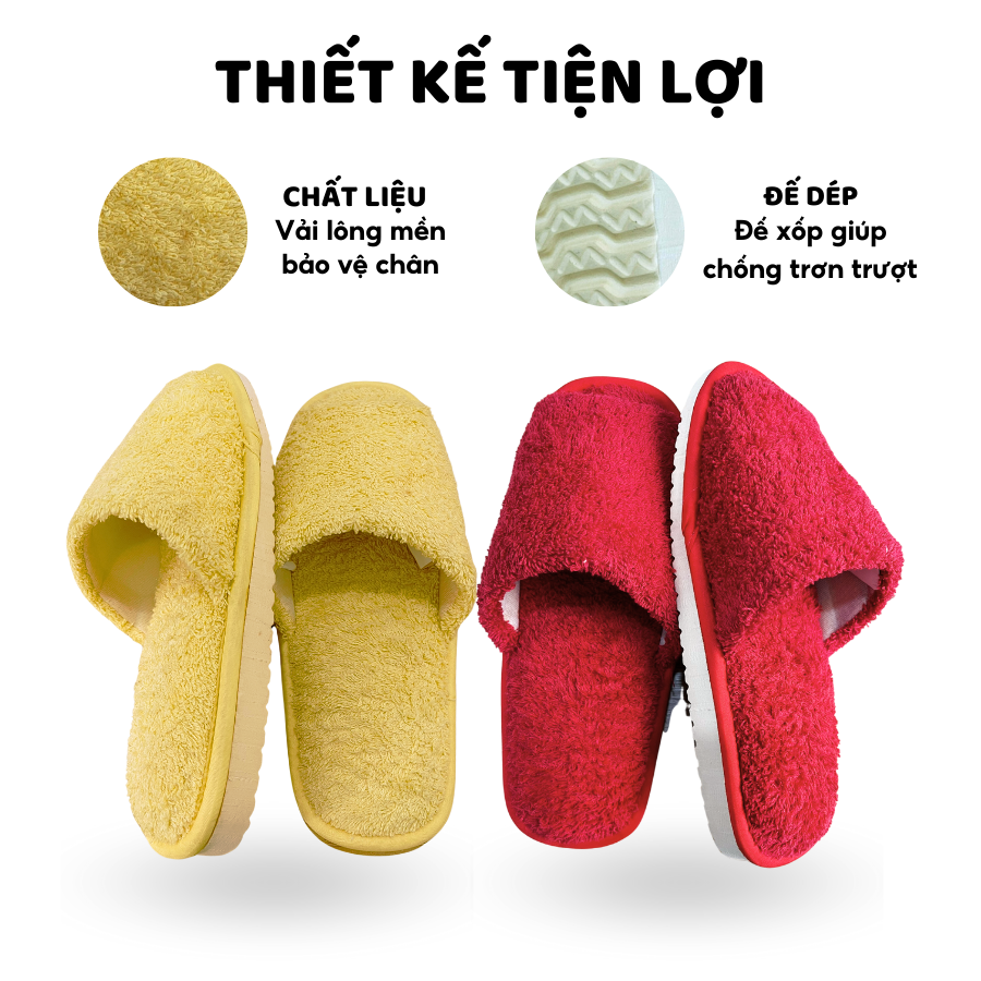 HÀNG TẶNG KHÔNG BÁN Dép đi trong nhà mềm mịn chống trơn trượt