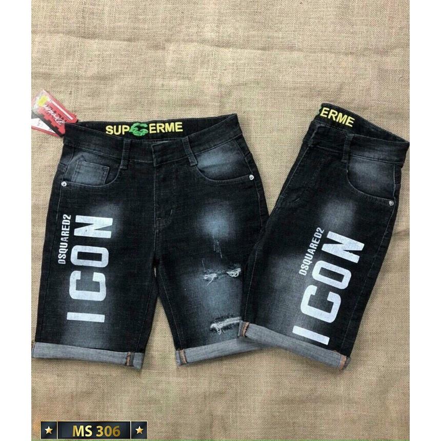 Quần short jean nam rách họa tiết cao cấp vải co dãn hàng siêu đẹp hottrend Phuongnamshop20 22c