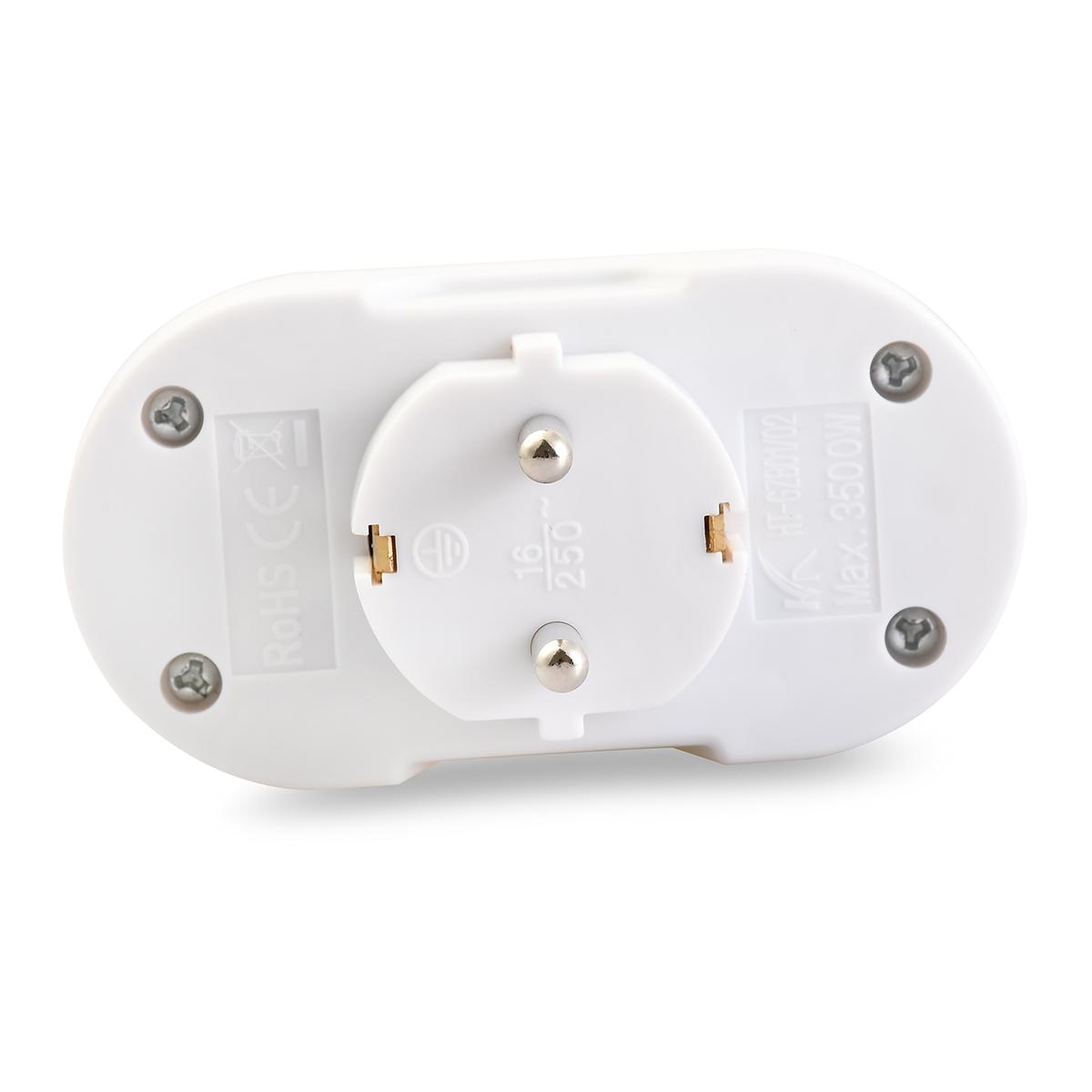 2 Phích Cắm Chuyển Đổi Từ 1 Sang 2 16a Eu Ac 250v 50hz 1 Sang 2 Eu / De