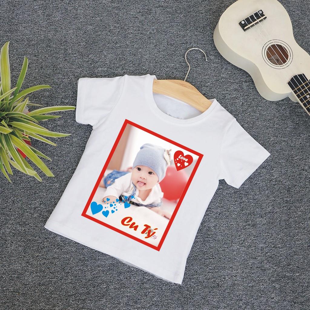 Áo in hình trẻ em theo yêu cầu, chất, bao đổi trả