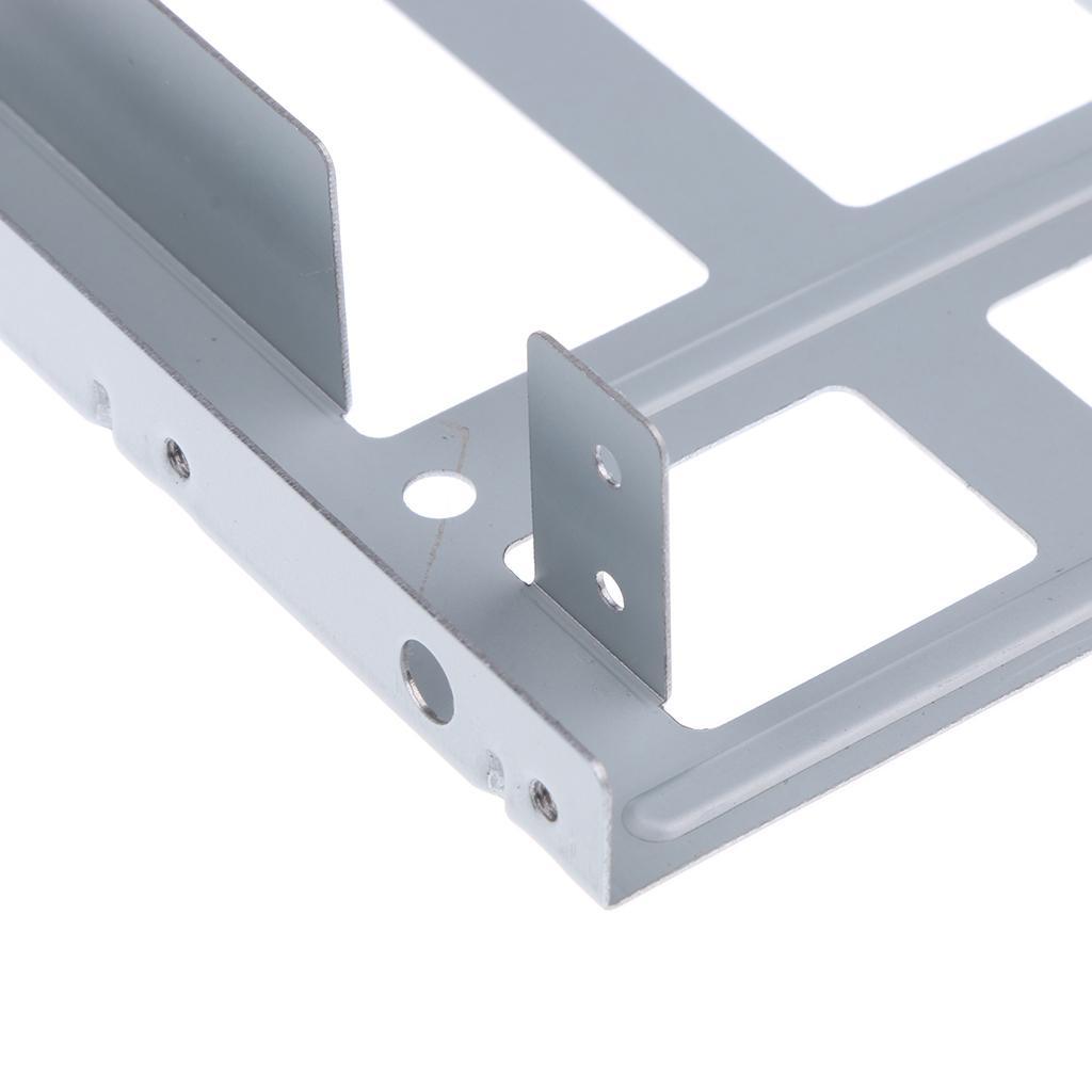 2Pcs 2.5" to 3.5" SSD HDD Adapter Rack Hard Drive Mounting Bracket White