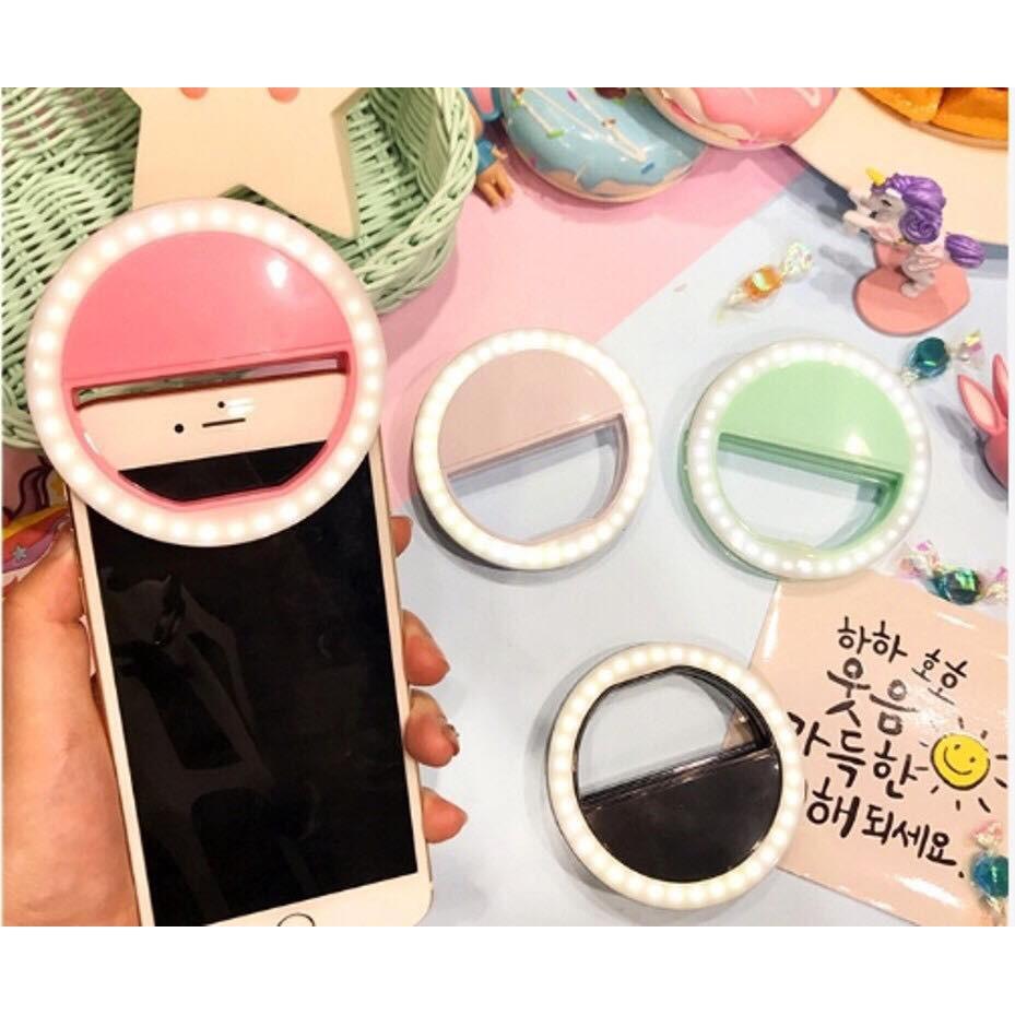 Đèn LED Kẹp Điện Thoại Hỗ Trợ Chụp Hình Selfie Pin Sạc LƯU Ý 33K galahet shop