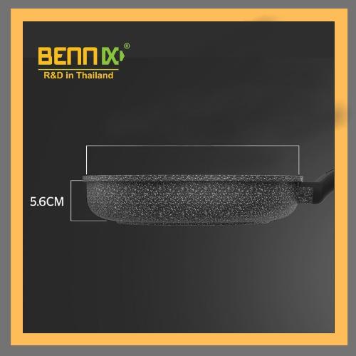 Chảo chống dính vân đá đáy từ Bennix size 26cm: BN- 26 Hàng chính hãng