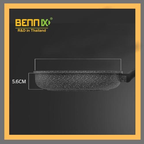Chảo chống dính vân đá đáy từ Bennix size 28cm: BN-28