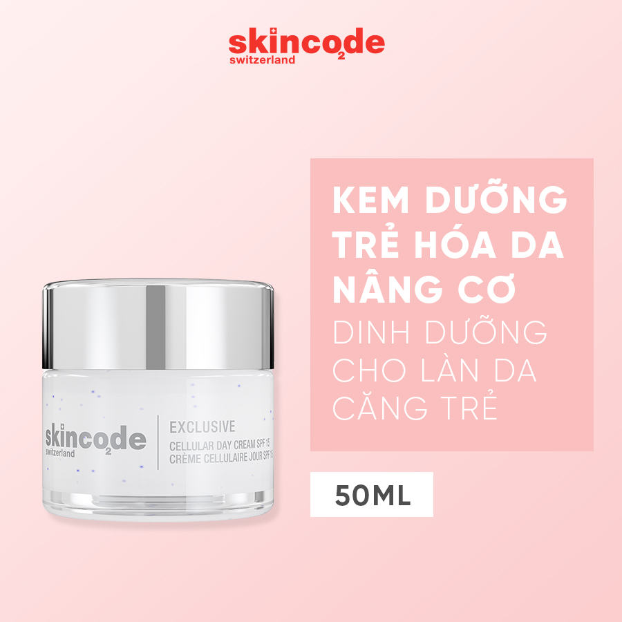 Kem dưỡng nâng cơ ngừa lão hóa Skincode Cellular Day Cream SPF 15 50ml - MS 5015