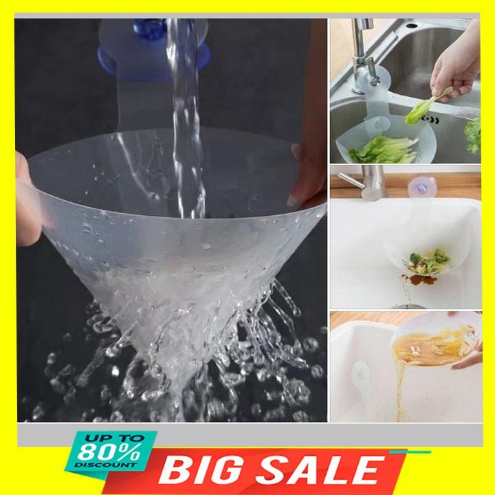 Rổ đựng đồ,chặn rác bồn rửa hình phễu đa năng